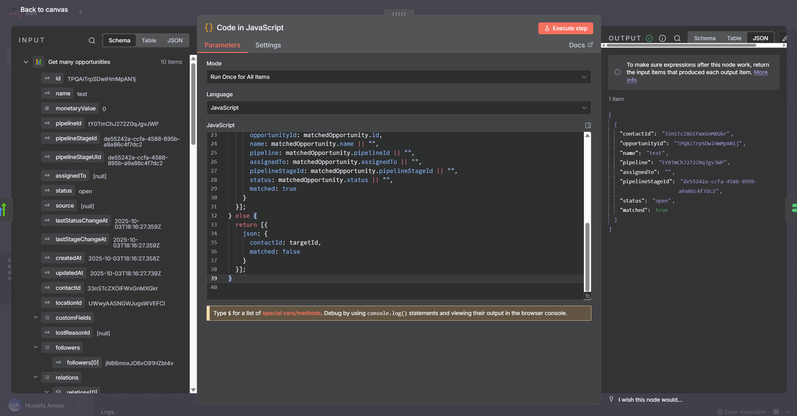 n8n code and logic editor